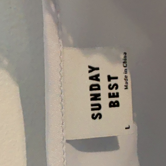 ARITZIA SUNDAY BEST rae slip dress in grey sky - size large - Picture 6 of 9